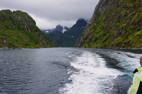 Ausfahrt aus dem Trollfjord